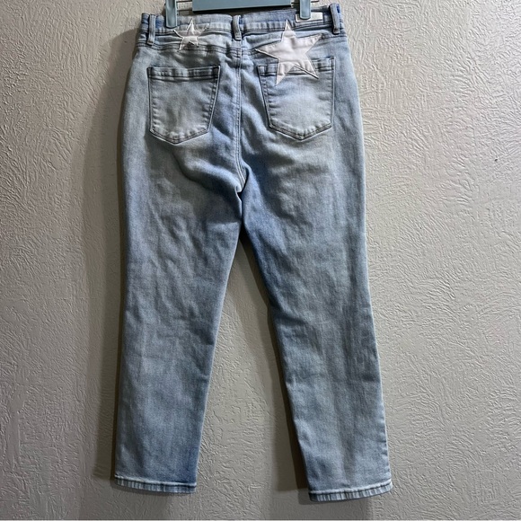 Blank NYC The Madison Crop High Rise Jeans Women’s Size 30 White Stars - Picture 8 of 15